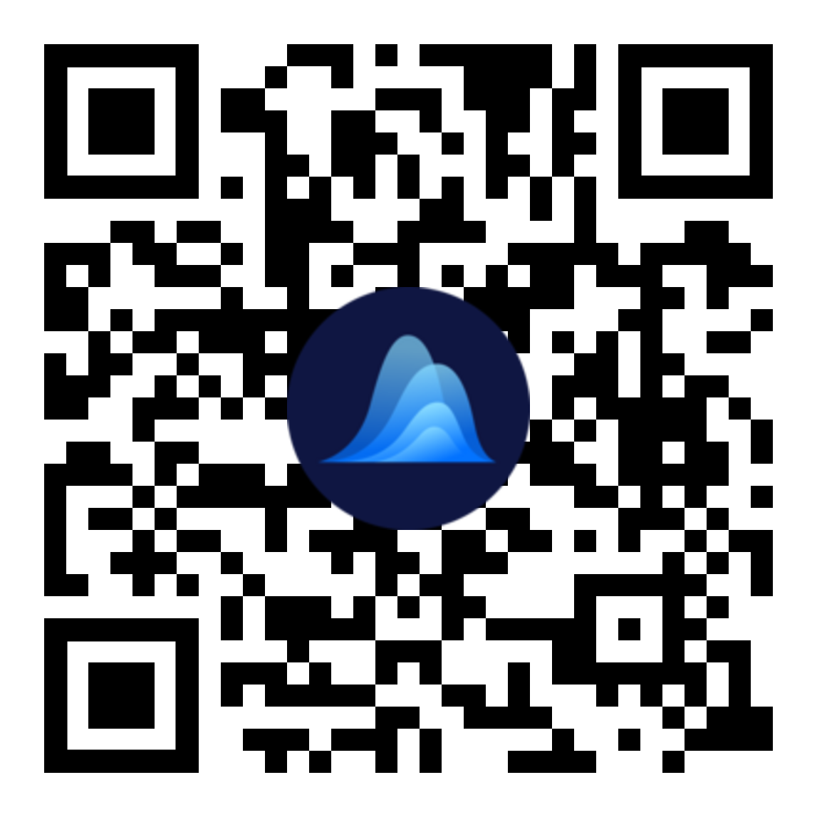 QR code to download TraderWaves for iOS
