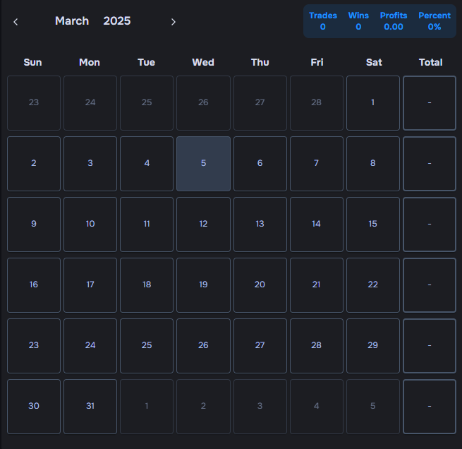 Trading Calendar