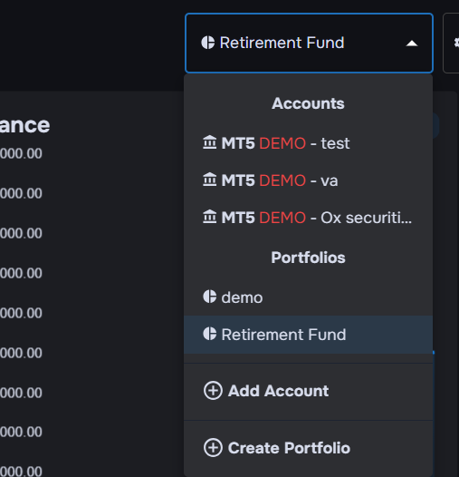 Trade Tracking View