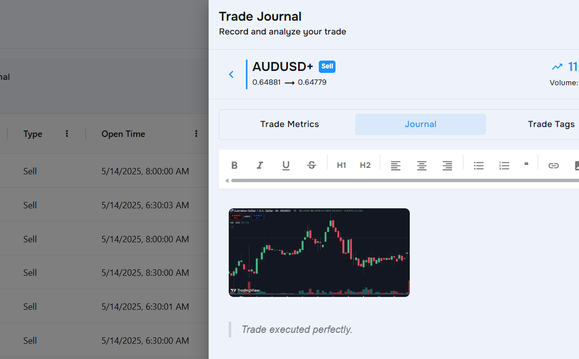 Update: Trade Journal New Features Unlocked